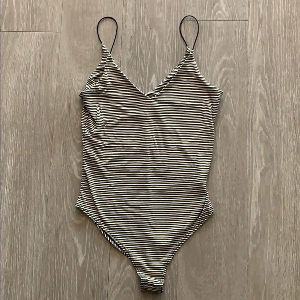 Soft Striped Body Suite Size XS